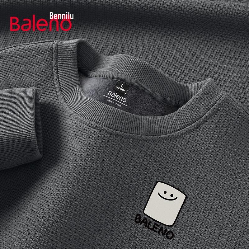 Baleno Men's Waffle Knit Round Neck Sweatshirt