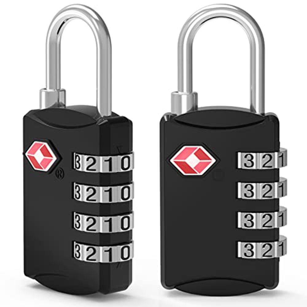Protection Security 4 Digit Combination Lock TSA Customs Lock Anti-theft Safely Code Lock