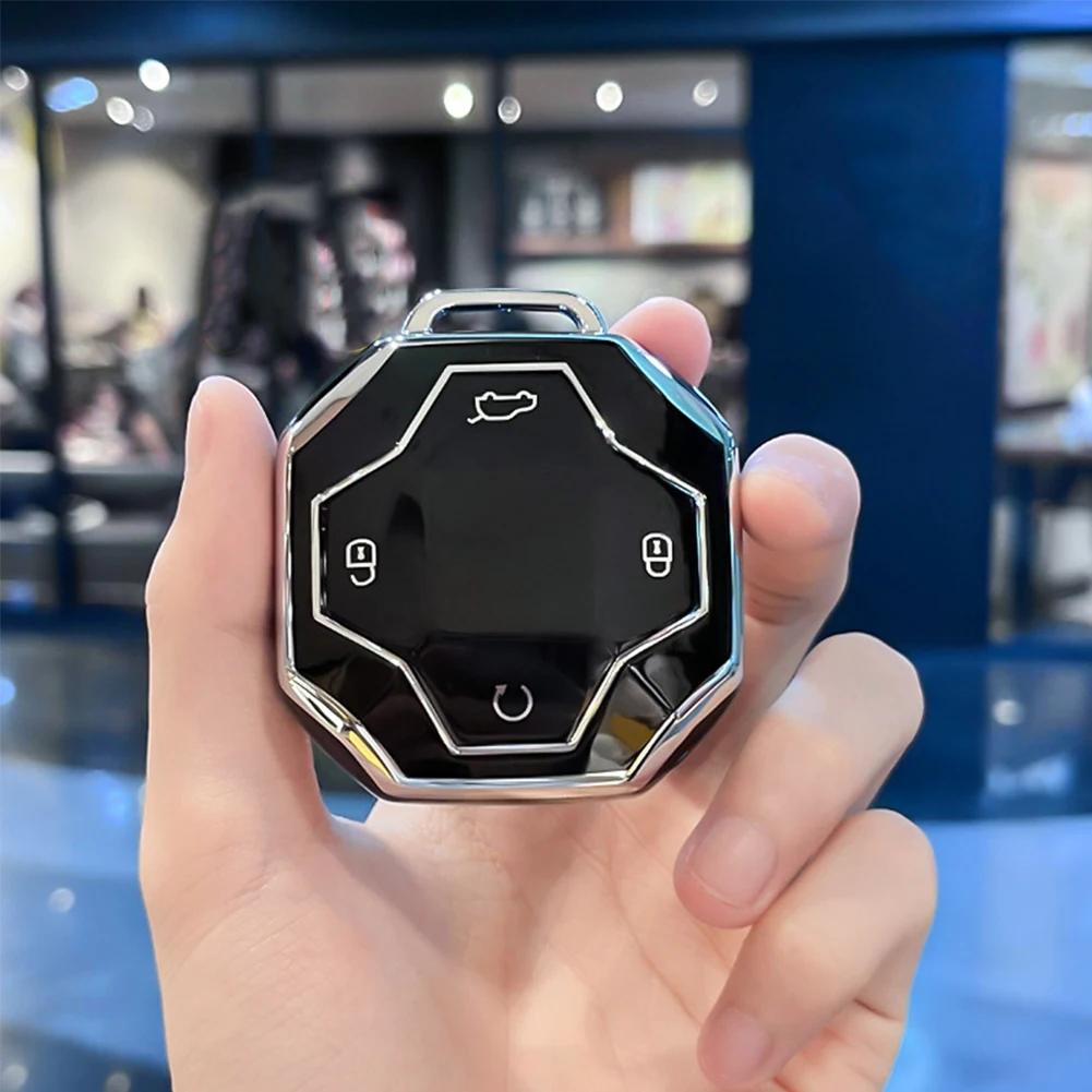 1 шт. чехол для автомобильного ключа мягкий TPU 4 кнопки пульт дистанционного управления защитный чехол прочные аксессуары для Chery Jetour T2 Traveler 2024 2024