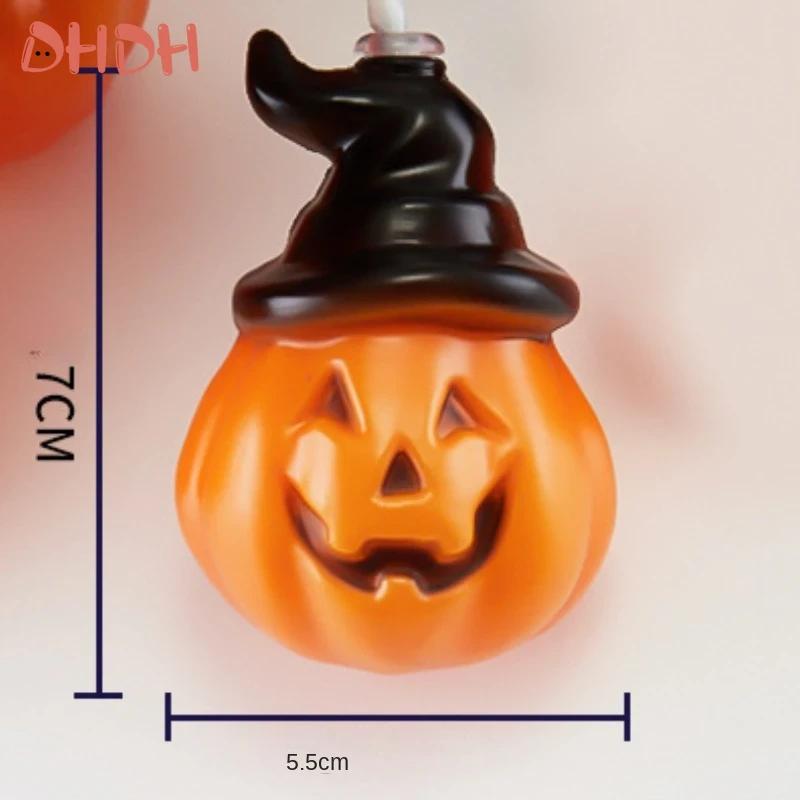 Хэллоуин Украшение Тыквенная Гирлянда Портативная Светодиодная Гирлянда Праздничные Огни Украшения Уличные Внутренние Домашние Вечеринка Декор