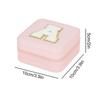 1PC Personalized Portable Jewelry Box for Women Girls Jewelry Case Small Jewelry Storage Pink Initial Letter