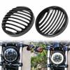 Aluminum Headlight Cover Harley-Davidson XL883 XL1200 Dyna Softail Custom Black Grille Style