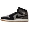 Кроссовки унисекс Air 1 Mid Black Denim Светло-серо-дымчатые Парусина Резина HJ4363-001