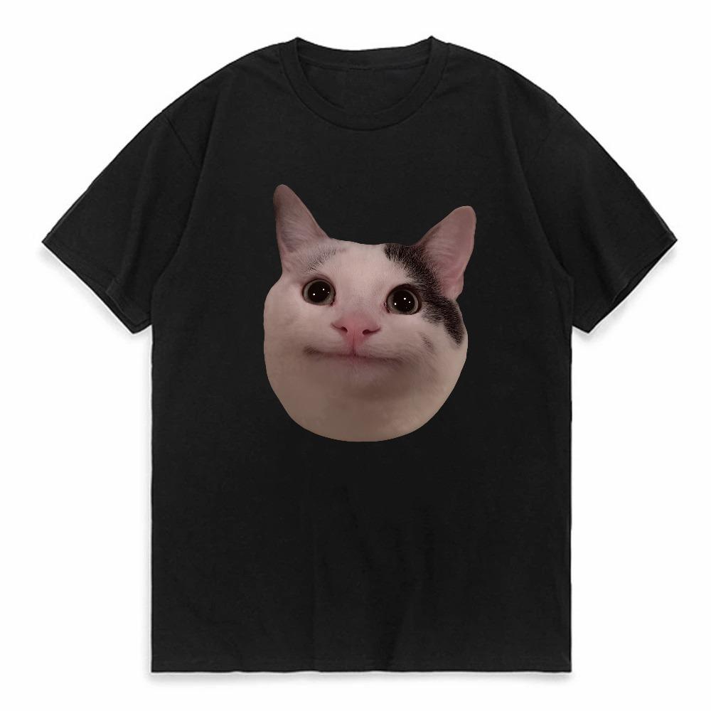 Funny Cat Meme Print Women Casual Oversized TShirt Women Unisex Harajuku T Shirts Girl Boy Casual Fashion Clothes tee