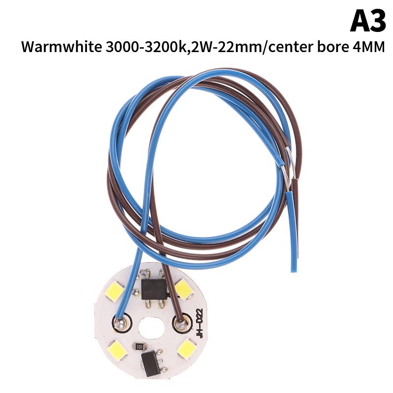 2W 3W 6W AC 220V Circular Pendant Light Renovation Patch Cold Warm White Lamp Beads For Bulb No Need Driver LED Chip