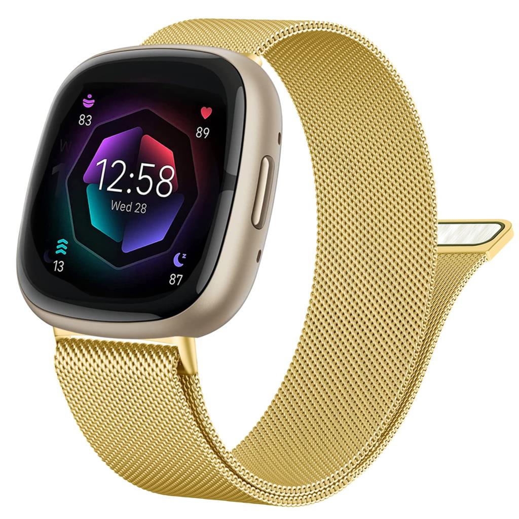 Миланский Loop ремешок для Fitbit versa 4 3 Ремешок Sense/Lite Магнитный Нержавеющая сталь металлический ремень Браслет correa Fitbit versa 2