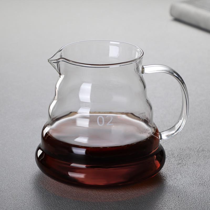 Набор для заваривания кофе V60 Glass Pour-Over - Термостойкий, с держателем для фильтра и бумажными фильтрами