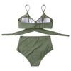 Женский сексуальный комплект бикини с принтом Soild, купальный костюм с пуш-апом, купальник с высокой талией
