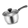 Single Handle Small Milk Pot 18cm Stainless Steel Thickened Cooking Milk Pot Baby Complementary Soup Pot Induction Stove Soaking Non-stick Pot