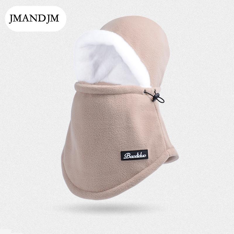 Зимняя теплая шапка-шарф, женская бархатная защита ушей, ветрозащитная маска, мужская велосипедная защитная шапка-пуловер для лица