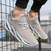 Модные мужские сетчатые повседневные кроссовки для бега летние уличные легкие на шнуровке модные кроссовки для бега для мужчин Zapatillas