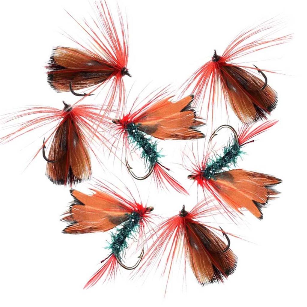 3/6/12/18/24 шт. мокрые мушки для ловли форели, искусственные насекомые, крючок, наживка, бабочка, приманка для ловли форели #8