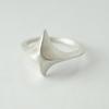 Vacactsilver One Pointed Cross Ring