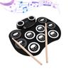 Portable Roll-up Electronic Drum Pad Silicon Digital Drum Portable Stereo Digital Drum with