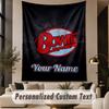 Custom Text Tapestry David Bowie Print Wall Tapestry Indoor Living Room Wall Decor