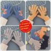 Детские перчатки Plus Velvet Dinosaur Gloves - теплые, с мультяшным мехом кролика для детей детского сада и начальной школы