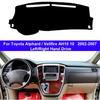 Коврик на панель приборов автомобиля для Toyota Alphard Vellfire AH10 10 2002 - 2006 2007