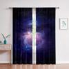 Шторы на тему звездного неба, планета Метеор, космическое пространство, комплект из двух частей, шторы для спальни, гостиной