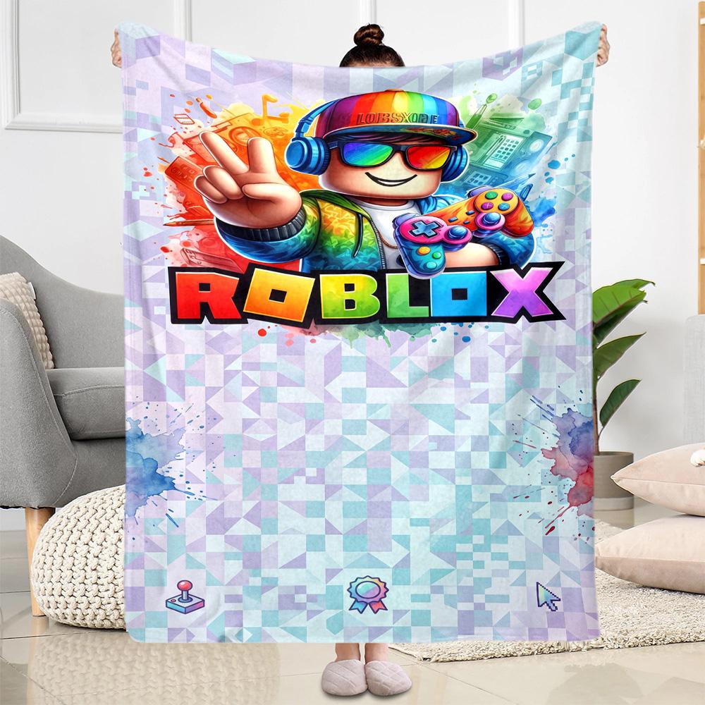 Roblox 103 Blanket Soft Warm Cozy Great for Chair Sofa Seaside Four Seasons Universal Warmthful Decor Ideal Gift For Birthday Valentine'S Day
