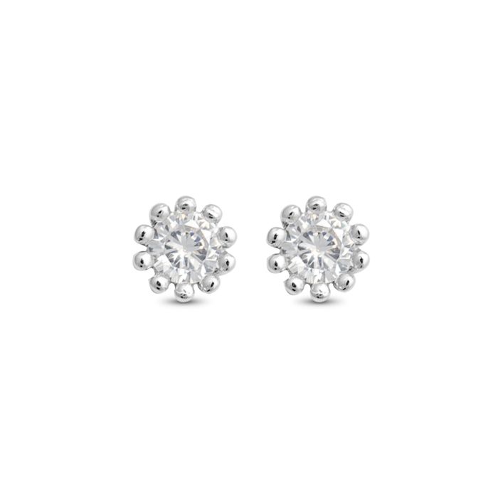 Pendientes - SHELAT - Argent - 925/1000 - Oxyde de zirconium - Dormeuse