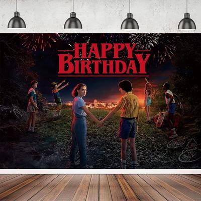 Фон для тематической вечеринки по мотивам сериала «Очень странные дела», украшения, реквизит, фотофон