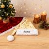 Personalized Christmas Hat Embroidered Gold-stamped Imitation Pattern Hat Long Trim Christmas Decorative Hat For Children Adults