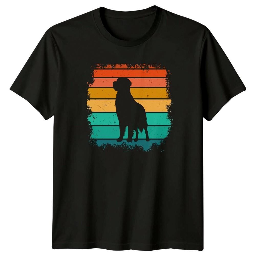 Vintage Sunset Dog Silhouette Retro TShirt Dog Lover Dogs Birthday