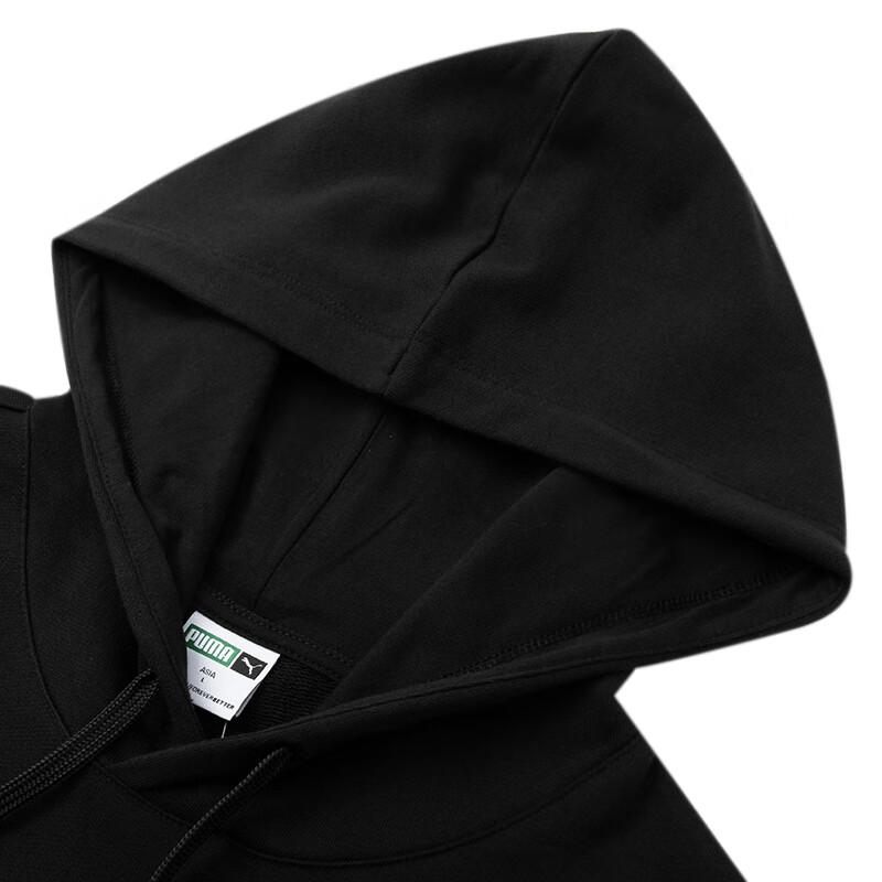 Puma Large Logo Letter Print Casual Hoodie Men Hoodies Black 625822-01