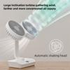 Fast Cooling Double Head Desktop Fan 4-Gears Wind Night Lights Portable Fan Household