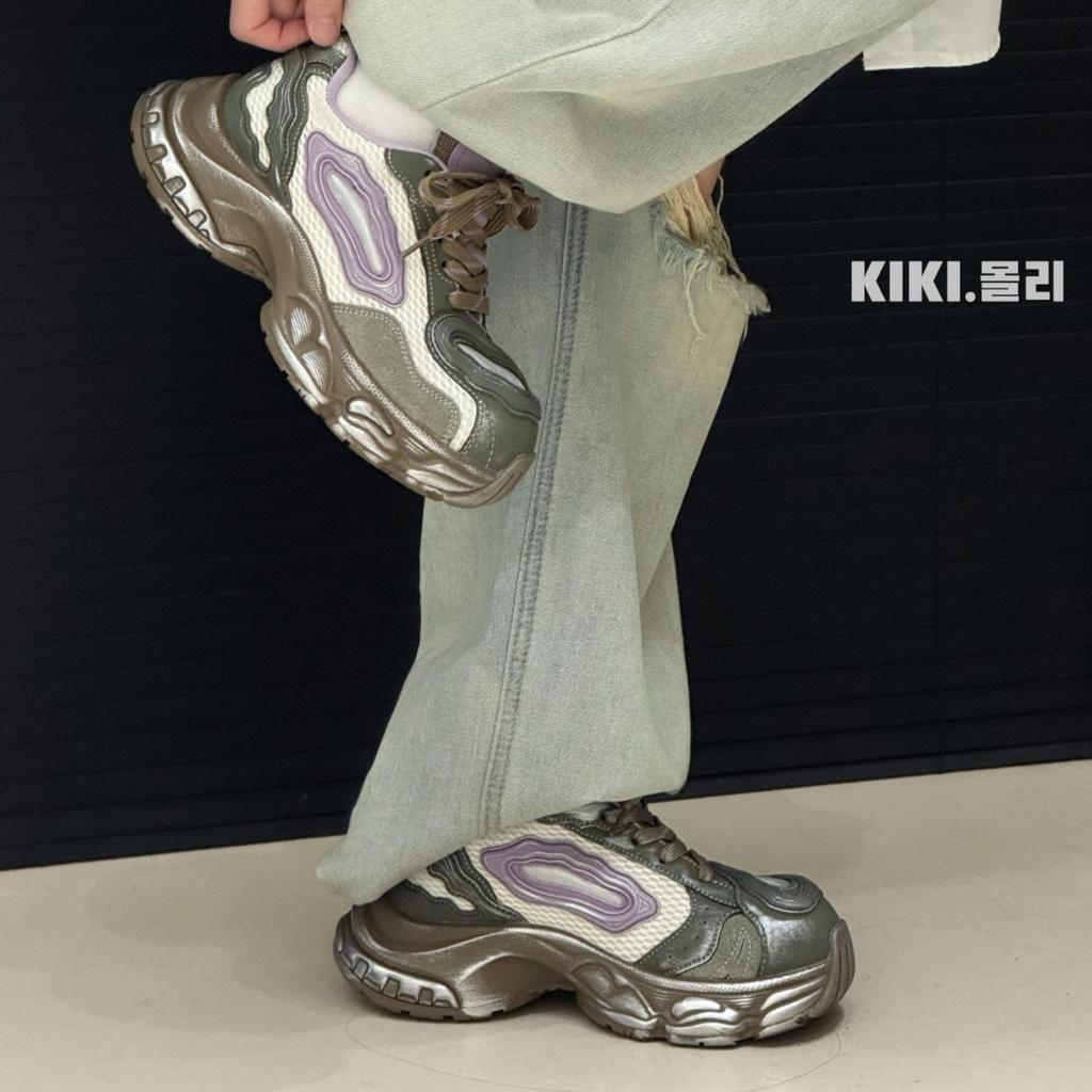 Корейская версия нишевого дизайна 2025 ранняя осень новинка ретро старая толстая подошва увеличение роста повседневная спортивная обувь для папы женская модная