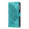For Samsung Galaxy A07 Wallet Case Mandala Flower Pattern PU Leather Phone Cover with Wrist Strap