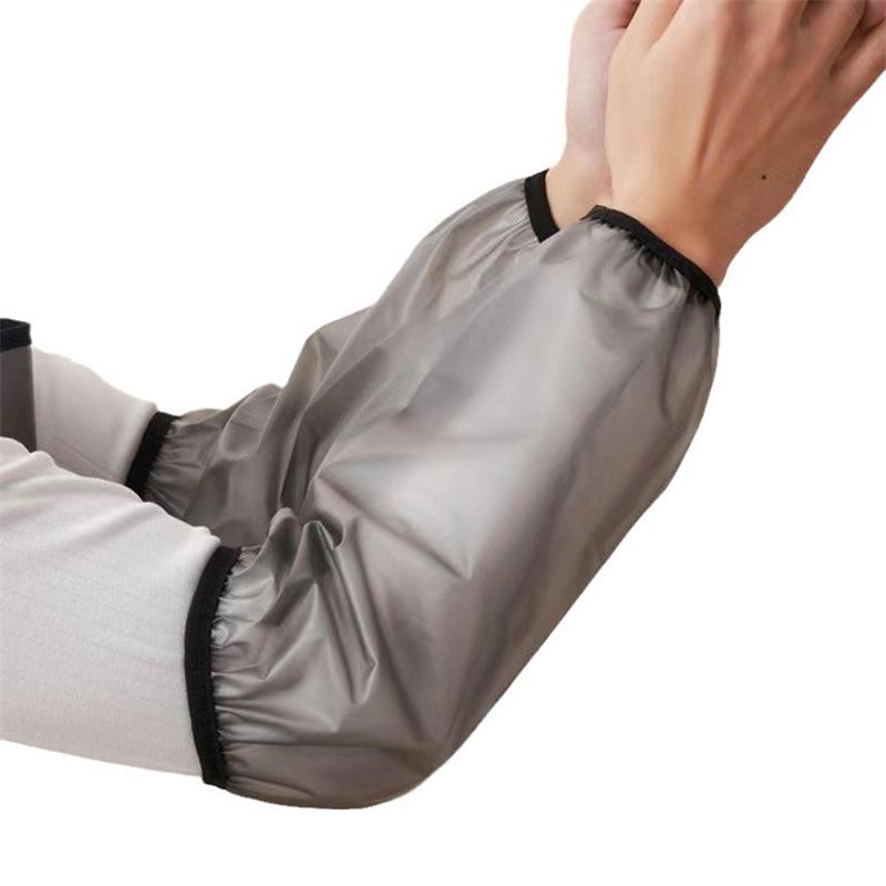 2 Pair TPU Waterproof Oversleeves Anti-Dirty Housework Cleaning Arm Sleeves Sleeve Cuff Arm Cover Kitchen Apron Accessories