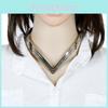 Fashionable V Shaped Women Metal Collar Necklace For Stylish Women