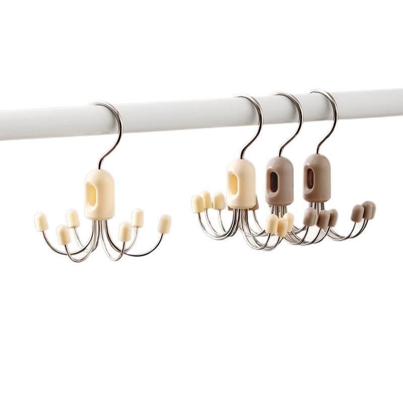 Многофункциональная вращающаяся вешалка: Складное хранение для нижнего белья, галстуков, сумок