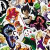 50 шт., наклейки Dragon Ball, устойчивые к выцветанию, водонепроницаемые наклейки с героями мультфильмов для детей, игрушки, ноутбук, скейтборд