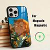 Bungo Stray Dogs N-Накахара Чуя Чехол для телефона для iPhone17,16,15,14,13,12,11 Plus,Pro Магнитный с беспроводной зарядкой Magsafe