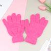 Милые коралловые бархатные пушистые дышащие перчатки, зимние однотонные универсальные плюшевые утолщенные морозостойкие перчатки