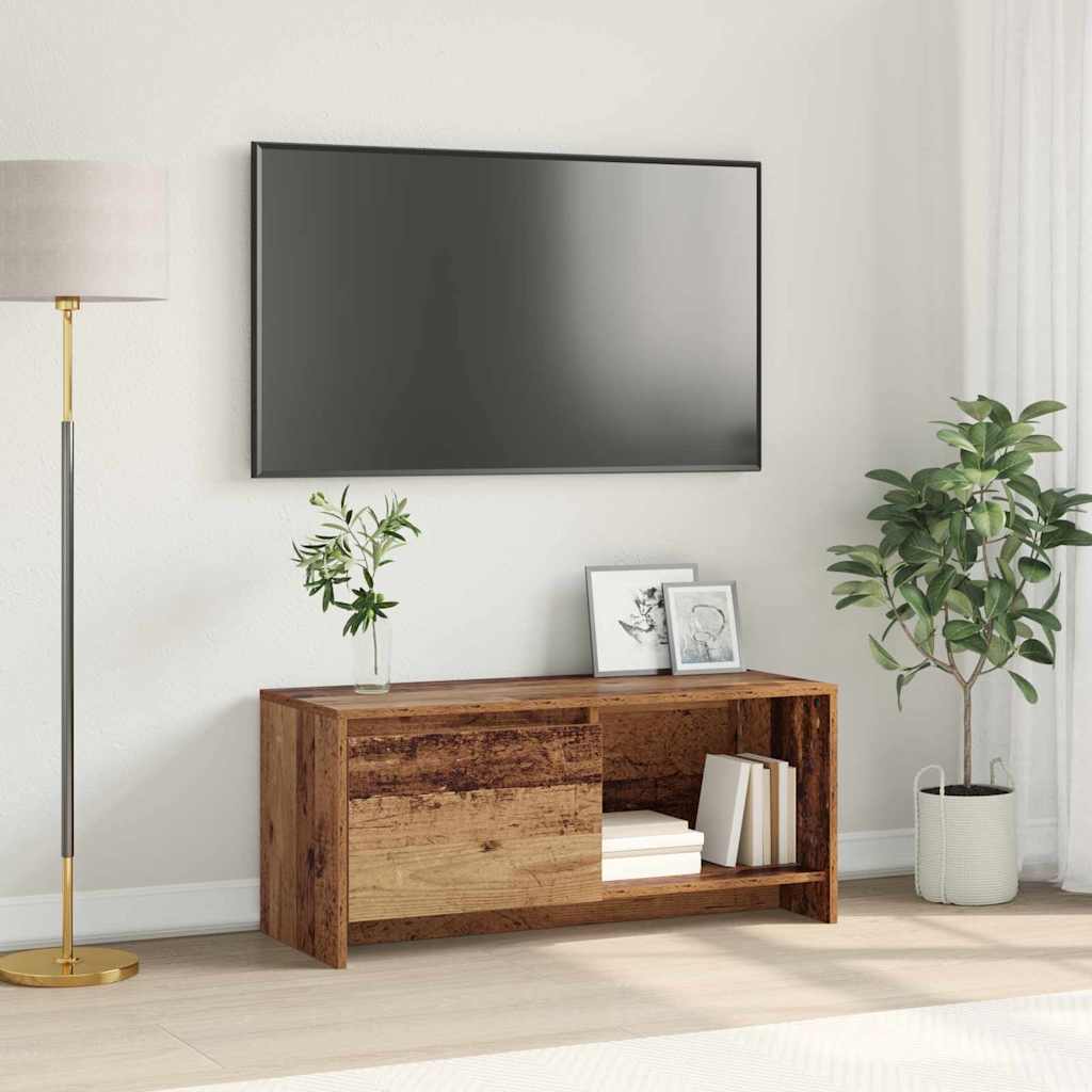 TV Cabinet Set 90 x 35 x 40 cm Reclaimed Wood Engineered Wood