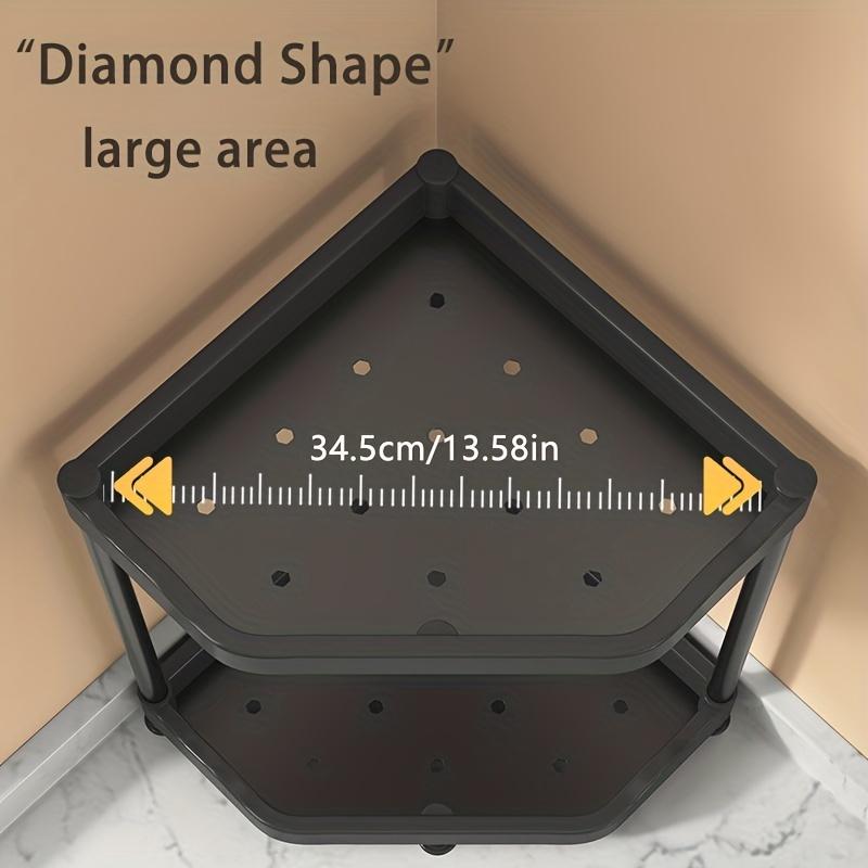1 шт. двухслойная треугольная стойка, стеллаж для хранения приправ, угловые полки для душа в ванной комнате, для кухонной столешницы и ванной комнаты