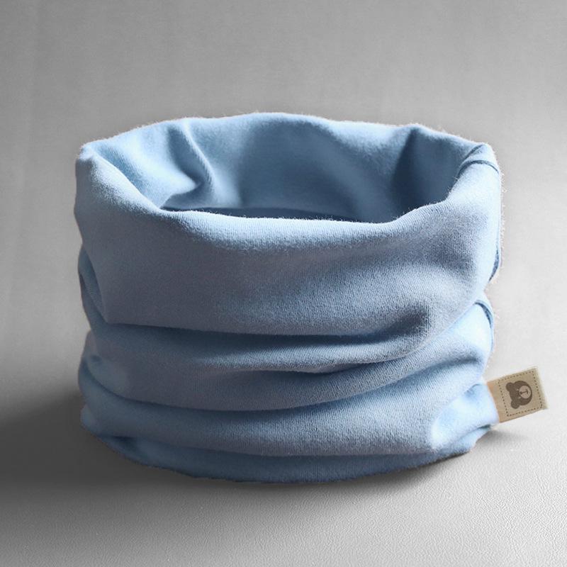Class A Pure Cotton Baby Snood: Kids' Autumn/Winter Neck Warmer, Windproof Pullover Scarf for Boys & Girls.