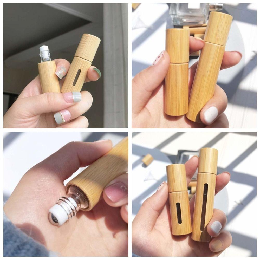 3/5/10 мл бамбуковый флакон для духов пустой тюбик эфирное масло роликовый флакон тюбики для масла для губ блеск для губ упаковка