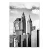 City Landscape  Wall Art Prints Illustration New York Statue of Liberty Picture Black and White Poster Wall Art Decor Paintings No Frame