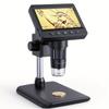 Digital Microscope 4.3" LCD USB Microscope 1080P Magnifier with 8 Adjustable LED Lights USB Microscope for Windows/MacOS