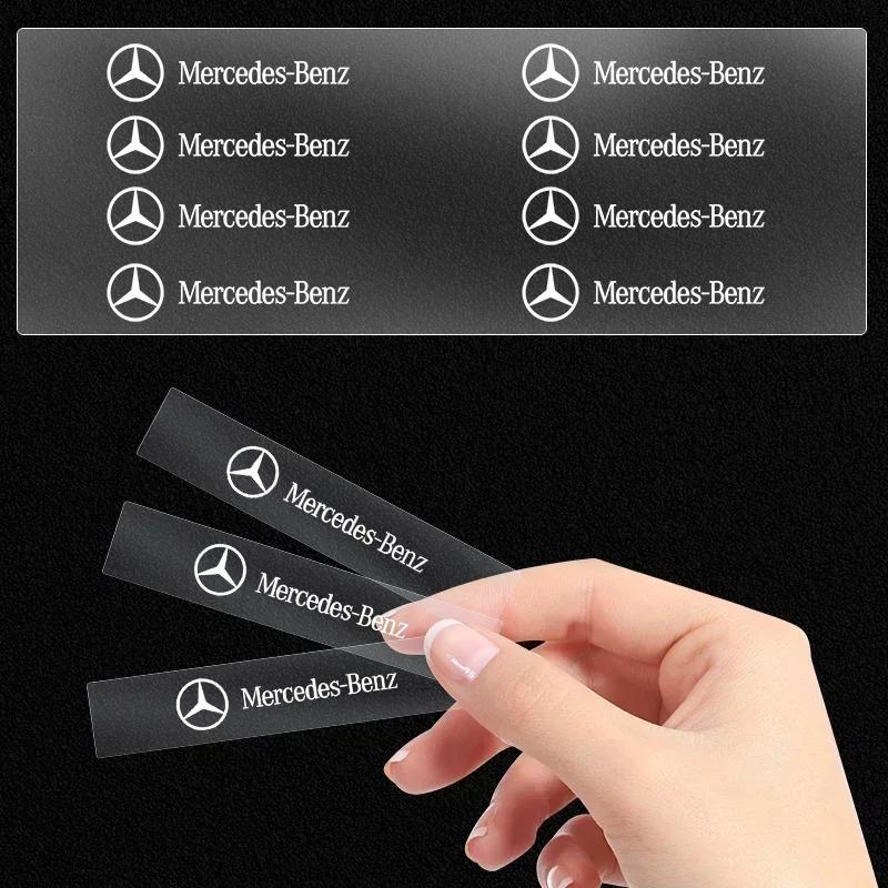 FEN1 Car Logo Body Side Fender Door Window Trunk Decals Stickers Exterior Deco For Mercedes Benz AMG W204 W211 W212 W166 W117 W176