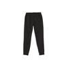 Solid Color Outdoor Casual Mid Waist Straight Leg Knit Sports Pants Men Bottoms Black 674259-01