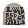 Вязаная шапка с надписью LOVE, мужская и женская шапка в стиле хип-хоп, модная теплая шапка