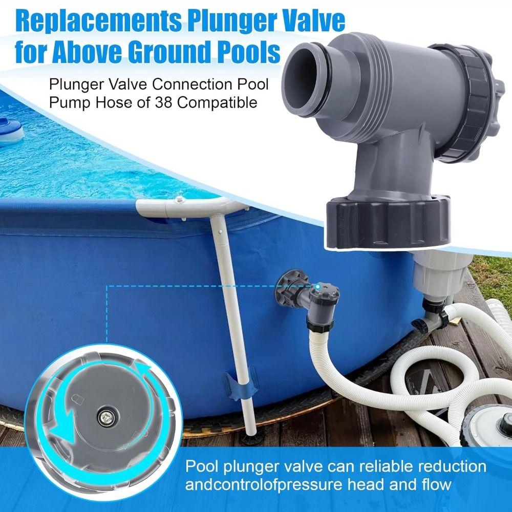 Plastic Pool Pump Plunger 38mm Pool Filter Valve New Plunger Valve