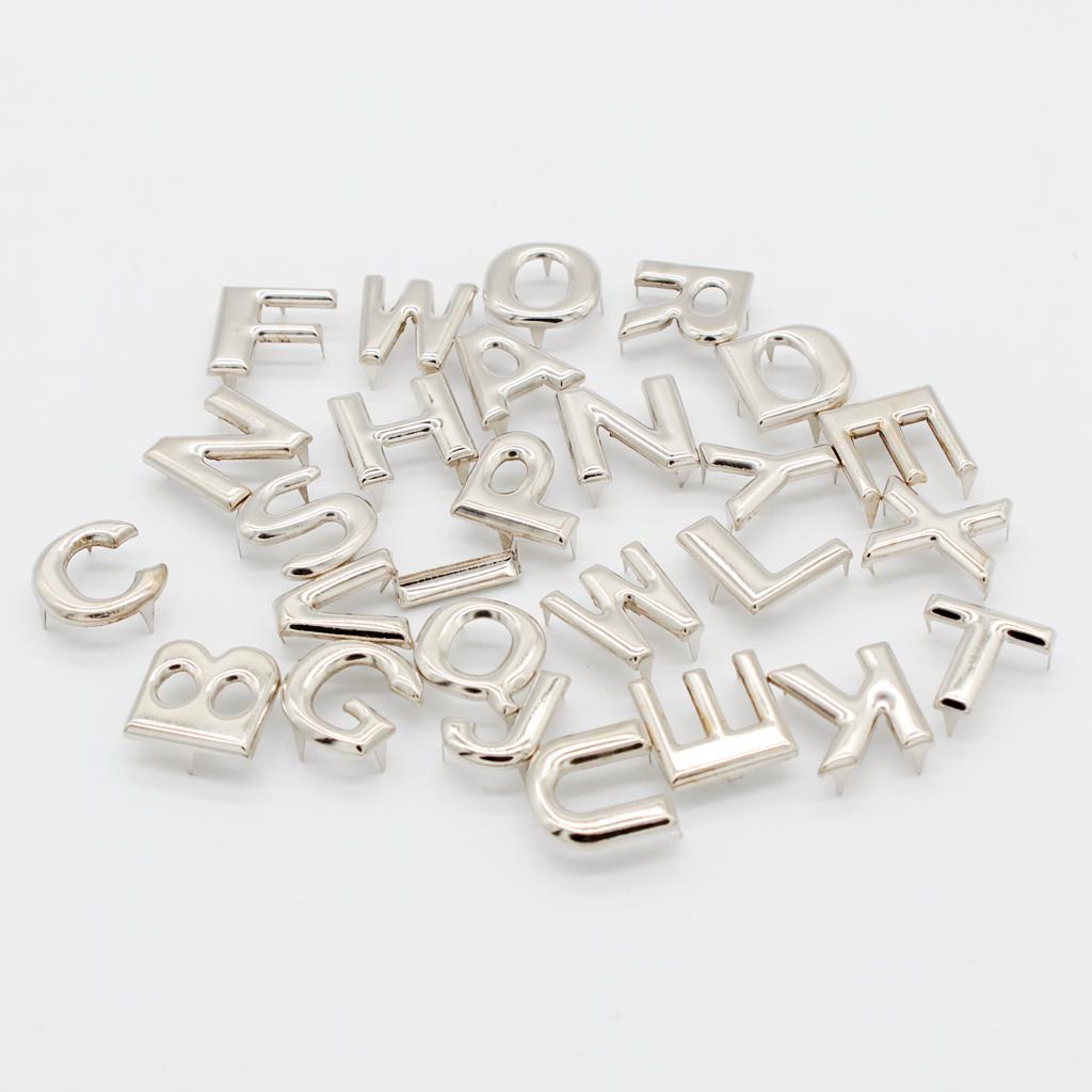 72 шт., металлические заклепки с английскими буквами «сделай сам», шпильки-когти для сумок, одежды, шляп, декора