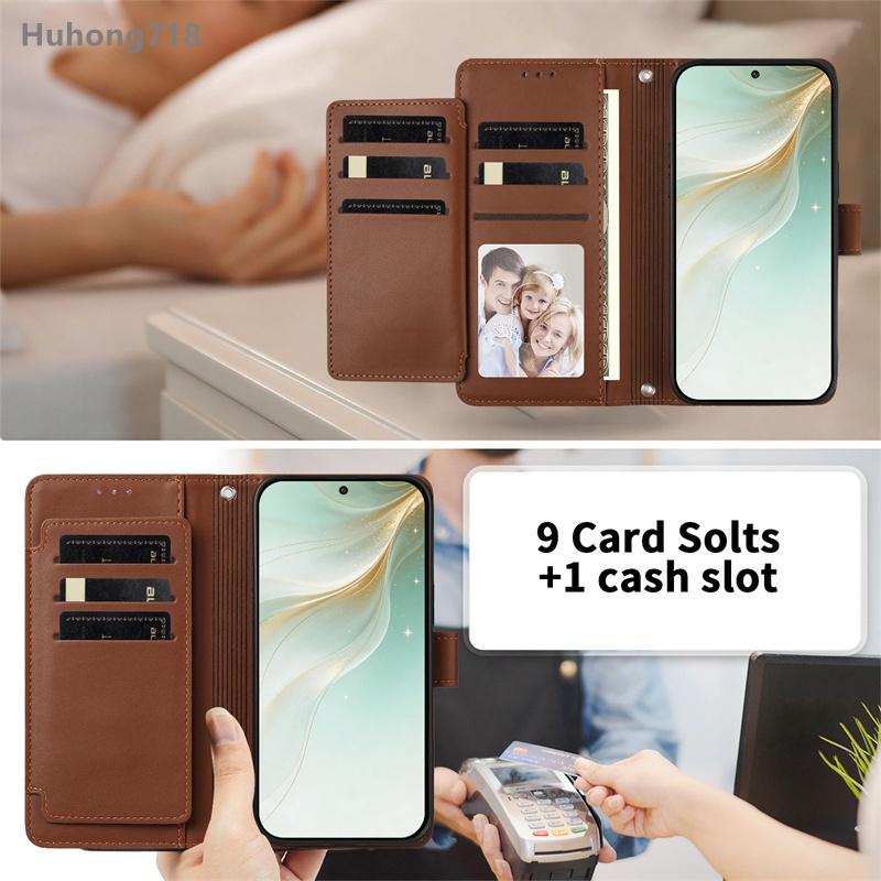 For Boost MobIle Celero 3 SC Summit 5 SN339D XD6U653DS 2024 5G Flip Wallet Case Leather Cover With Card Slots Hand Strap Wireless Charging