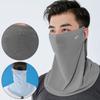 Summer Face Scarves Face Cover Solid Color Sunscreen Face Scarf Breathable Neck Wrap Cover  Golf